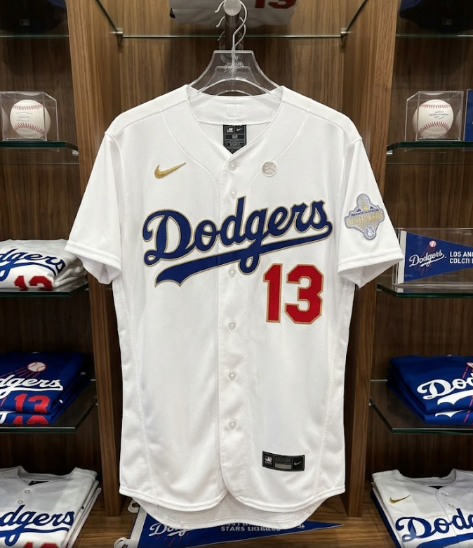 Max Muncy #13 Los Angeles Dodgers Champion Gold Collection Jersey (NEW) Max Muncy #13 Los Angeles Dodgers Champion Gold Collection Jersey (NEW)