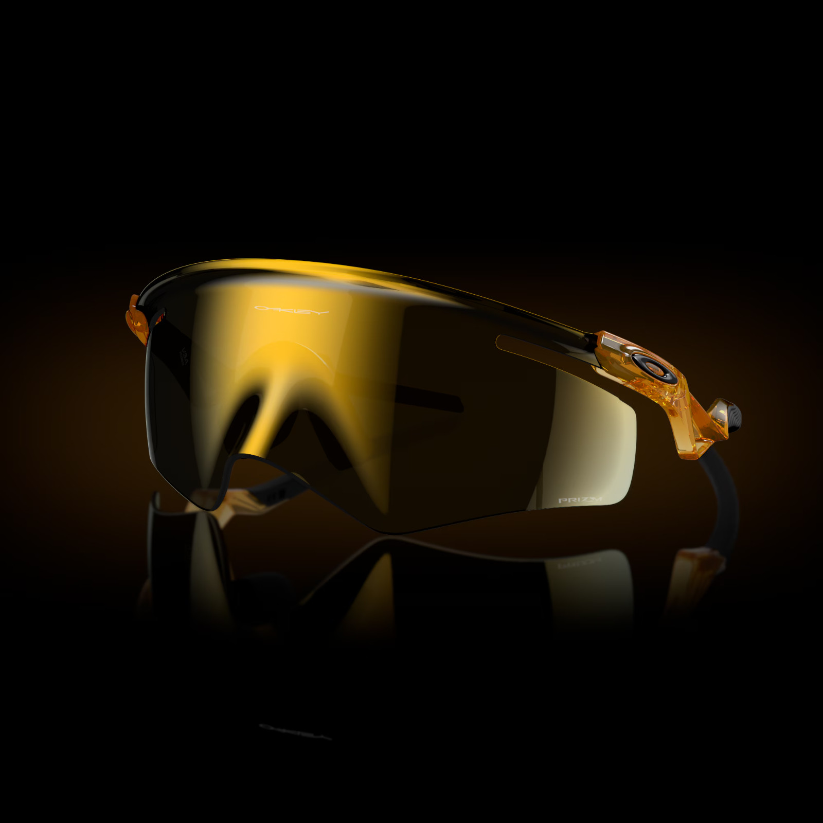 Oakley Sunglasses QNTM Kato OO9481D-0456 Transparent Light Curry W/ PRIZM 24K