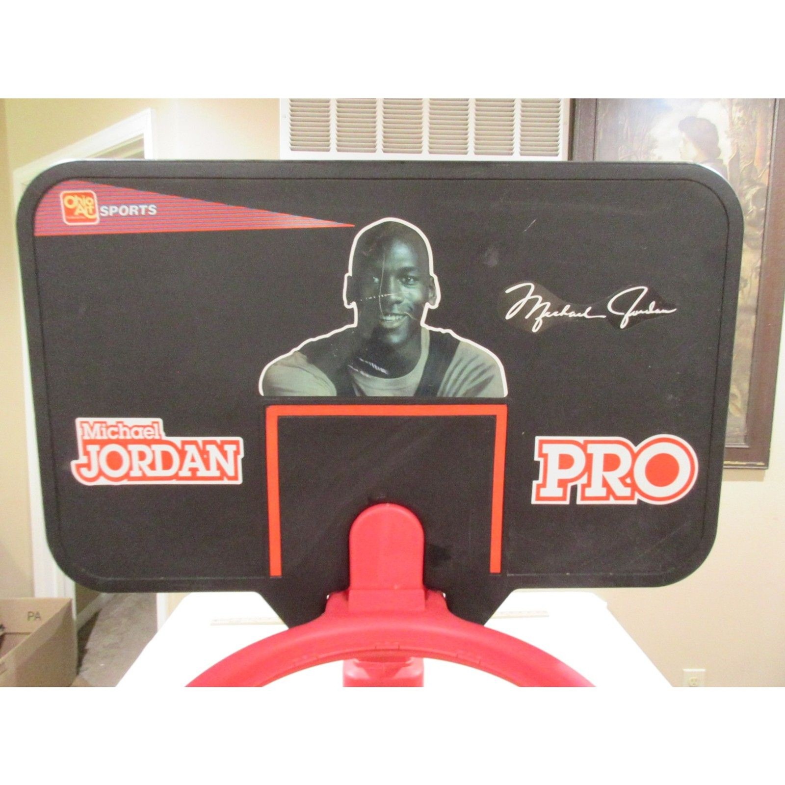 Vtg 1990\'s Ohio Arts Michael Jordan Adjustable Portable Basketball Hoop Rare Vtg 1990\'s Ohio Arts Michael Jordan Adjustable Portable Basketball Hoop Rare