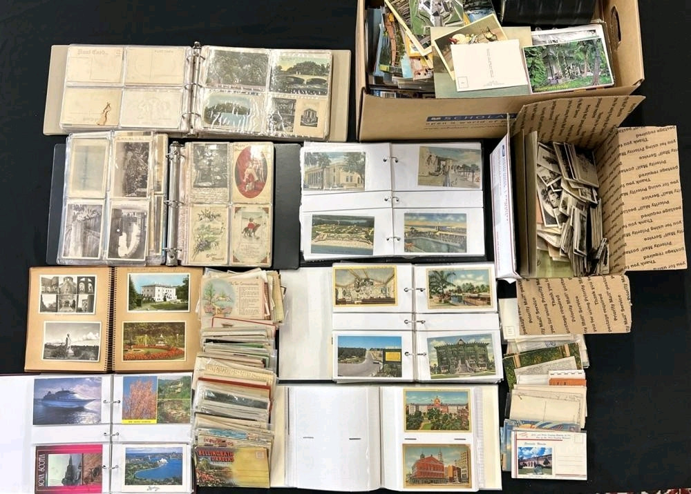 Lot Of 50 Postcards Vintage 1900-1990 RPPC WHITE BOARDER UNDIVIDED Chrome
