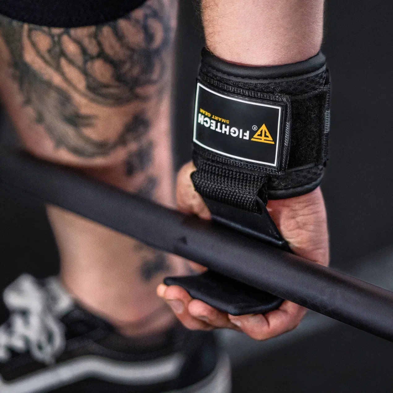 Original FIGHTECH Weight Lifting Hooks Straps Pair, Non-Slip Rubber Coated Grip Original FIGHTECH Weight Lifting Hooks Straps Pair, Non-Slip Rubber Coated Grip