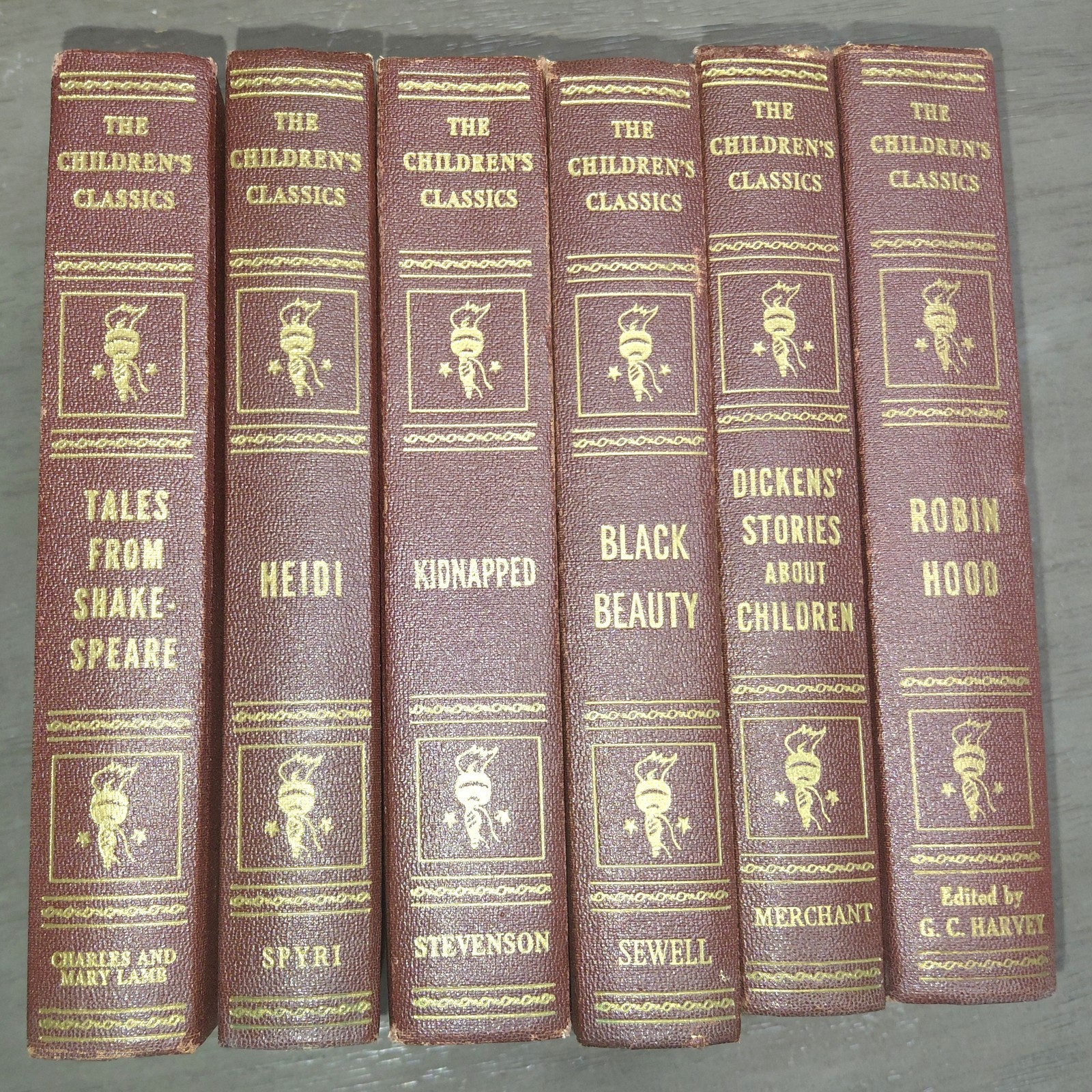 The Children\'s Classics, Set of 6 by Encyclopedia Americana, 1923 Antique HC The Children\'s Classics, Set of 6 by Encyclopedia Americana, 1923 Antique HC
