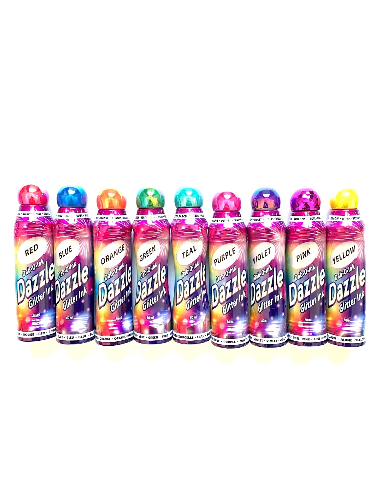 Bingo Daubers- Dazzle Glitter 3oz- Set of 9 Daubers- One Of Each Color Bingo Daubers- Dazzle Glitter 3oz- Set of 9 Daubers- One Of Each Color
