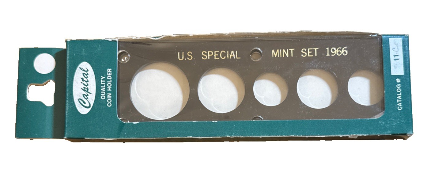 Capital Plastic Holder For US Special Mint Set 1966 Black Display New Capital Plastic Holder For US Special Mint Set 1966 Black Display New