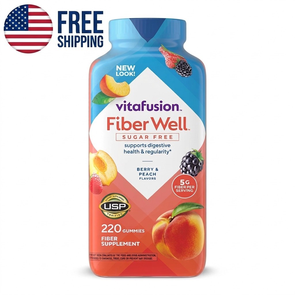 Vitafusion Fiber Well Sugar Free Gummy Vitamin Supplement, 220 ct Vitafusion Fiber Well Sugar Free Gummy Vitamin Supplement, 220 ct