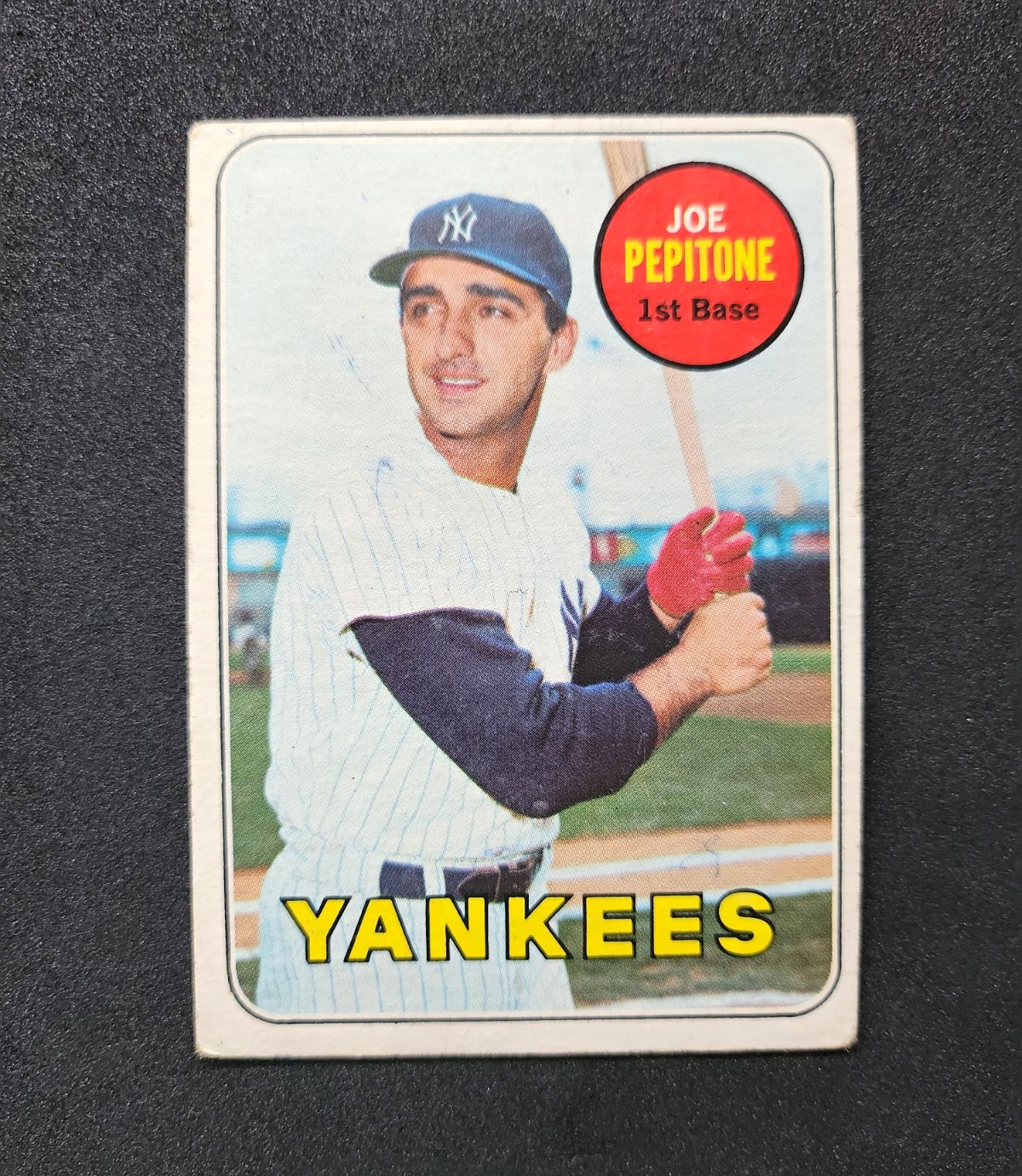 Topps 1969 High # Joe Pepitone New York Yankees #589 Baseball Card - High # Topps 1969 High # Joe Pepitone New York Yankees #589 Baseball Card - High #