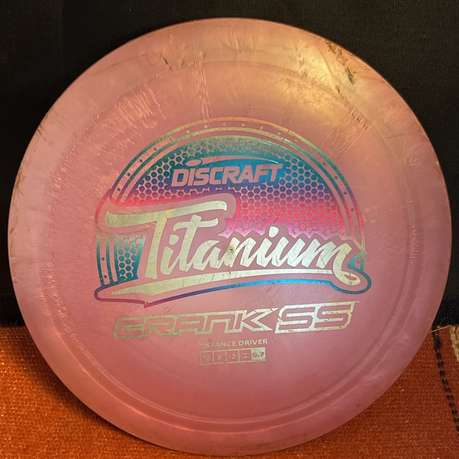 Discraft Titanium Crank SS Distance Driver 13/5/-3/2 176g Pink Discraft Titanium Crank SS Distance Driver 13/5/-3/2 176g Pink
