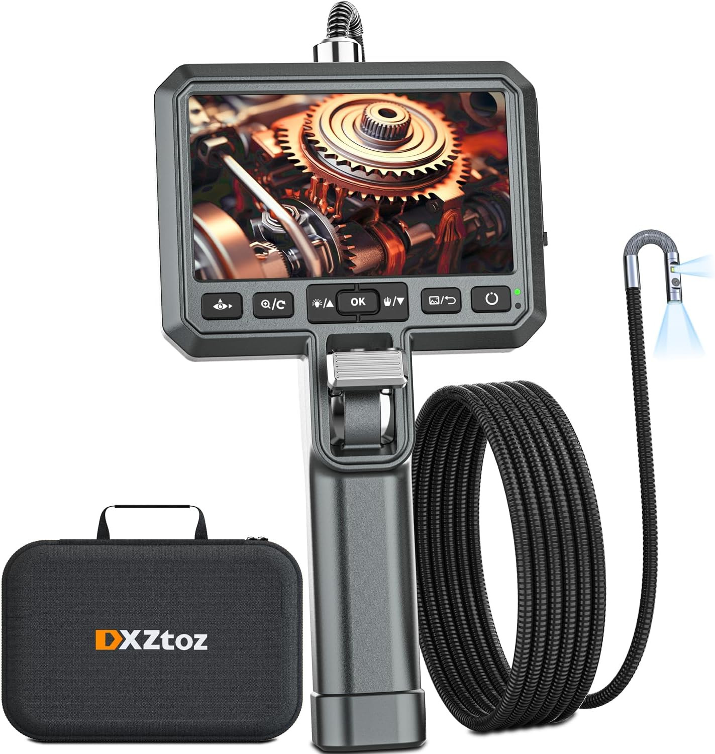 Dual Lens Articulating Borescope, 0.25In Ultra Slim Endoscope Dual Lens Articulating Borescope, 0.25In Ultra Slim Endoscope