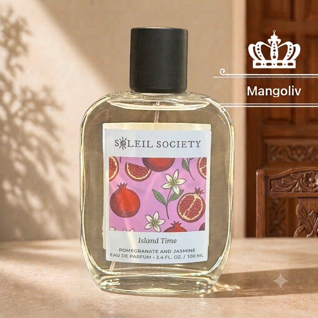 ISLAND TIME by Soleil Society Women’s Eau De Parfum  3.4oz -Pomegranate Jasmine