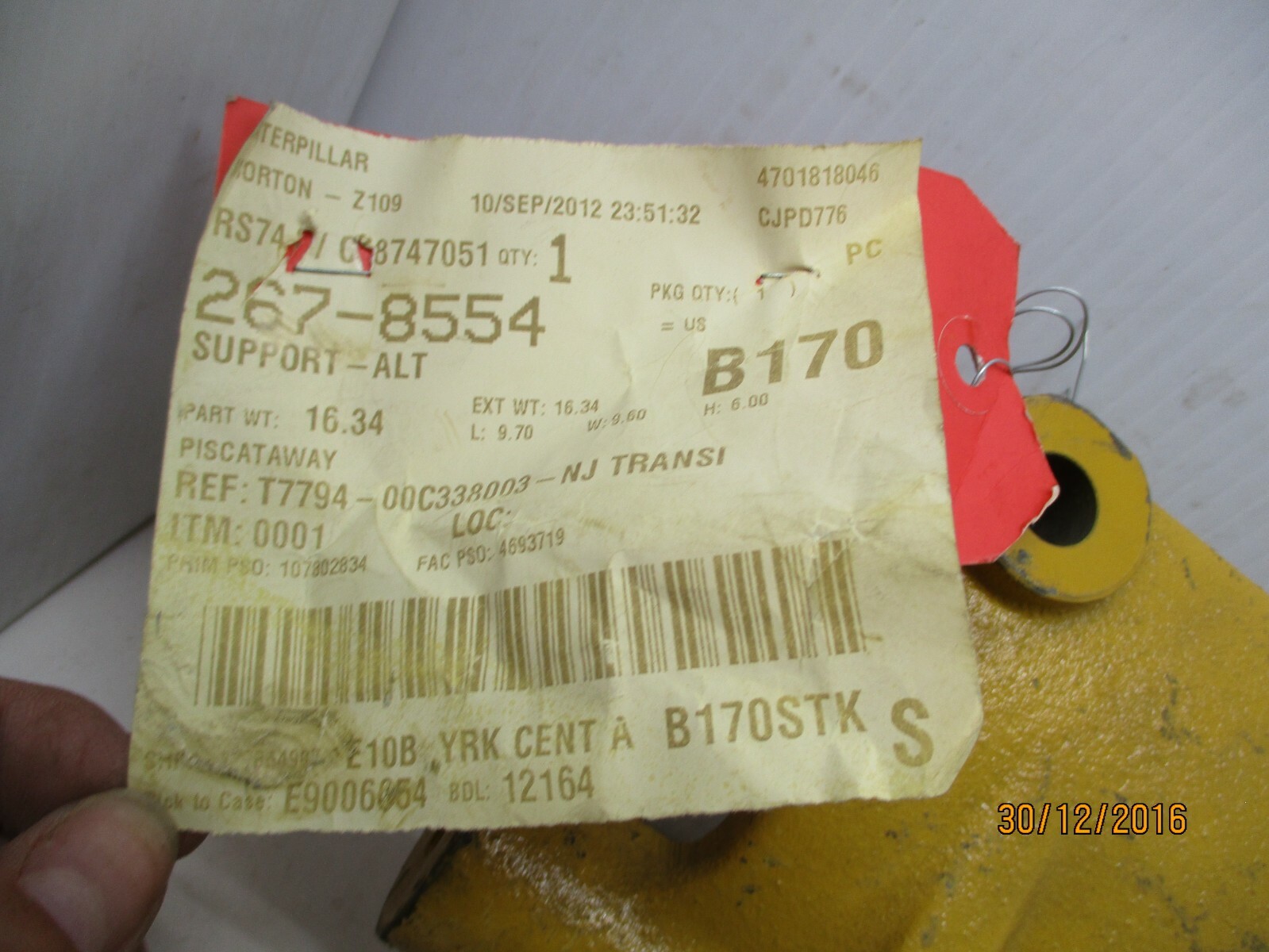 CATERPILLAR 267-8554 SUPPORT Cat 2678554 CATERPILLAR 267-8554 SUPPORT Cat 2678554