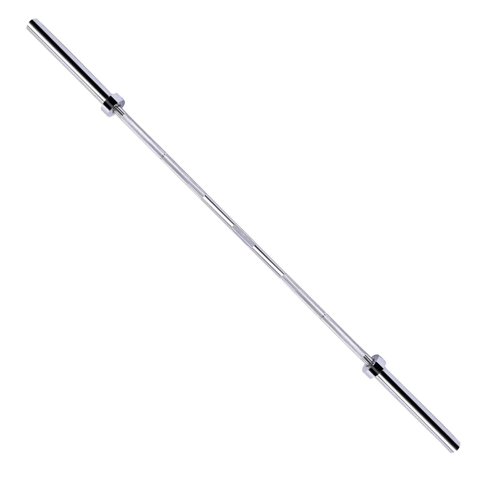 Straight Olympic Barbell, Alloy Steel, 2-Inch Diameter, Silver Finish, 6FT Straight Olympic Barbell, Alloy Steel, 2-Inch Diameter, Silver Finish, 6FT
