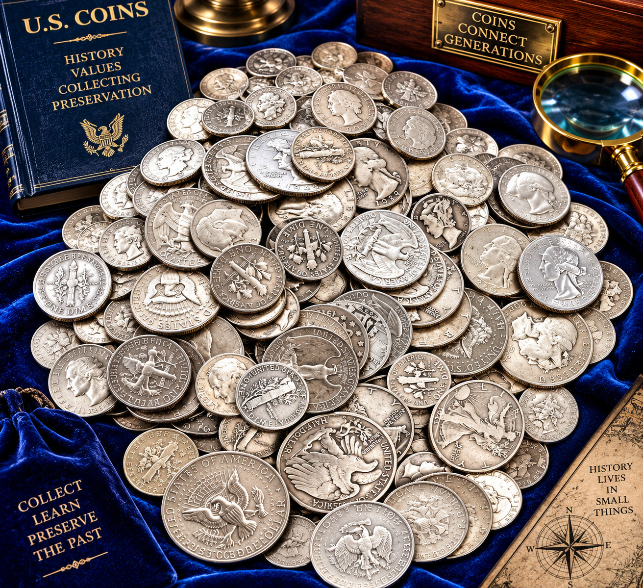 Silver Coin Mixed Lot  Plus  Gold | ESTATE SALE LIQUIDATION | US Silver Coins