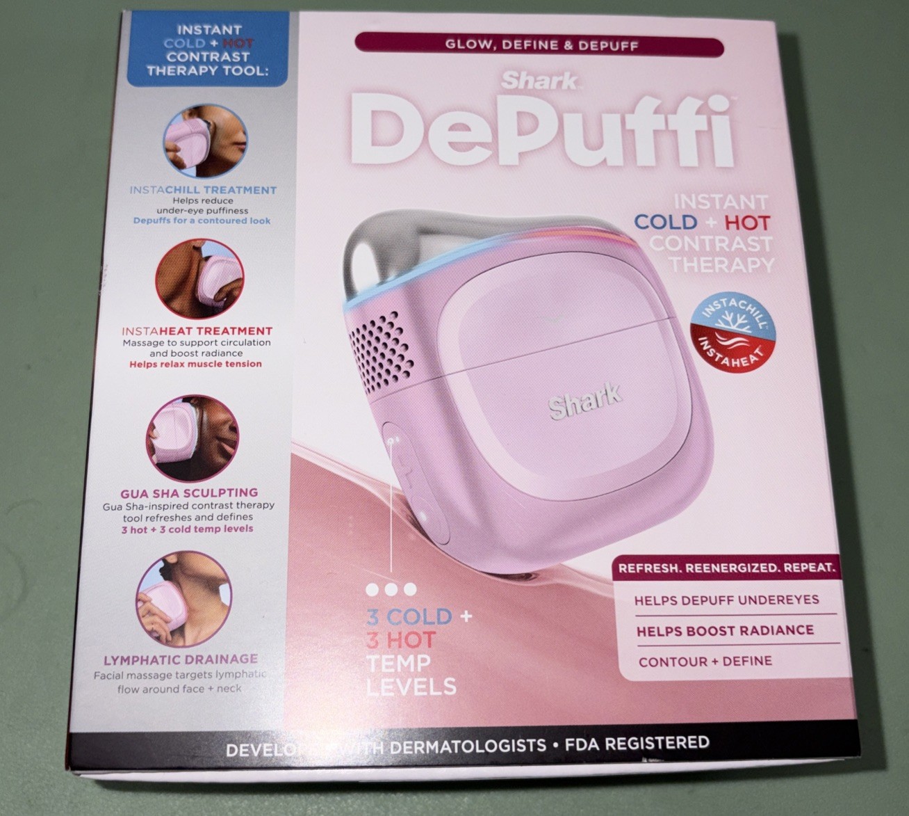 Shark Depuffi Instant Hot + Cold Contrast Therapy Tool Shark Depuffi Instant Hot + Cold Contrast Therapy Tool