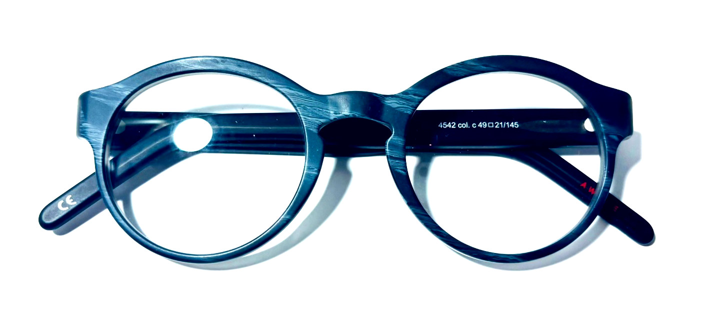 ANDY WOLF 4542 COL. C ROUND UNISEX AUTHENTIC FULL RIM EYEGLASSES FRAME 49-21-145