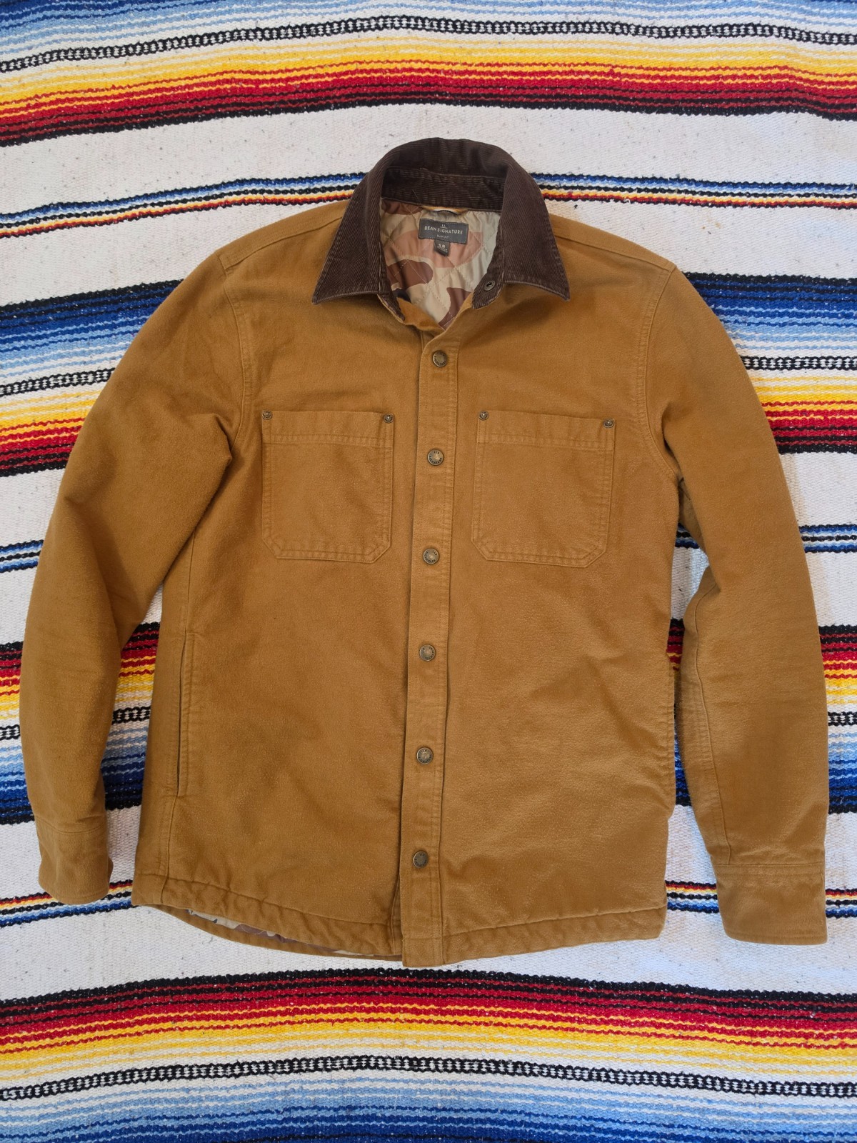 L.L.Bean Signature insulated chamois-style shirt jacket / shacket SR L.L.Bean Signature insulated chamois-style shirt jacket / shacket SR