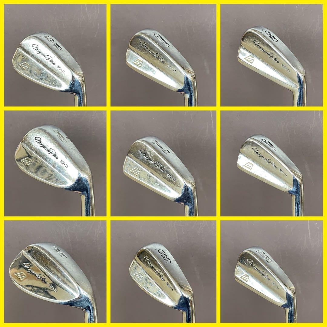 Mizuno Pro MS-11 Iron Set 9pcs 3-Pw,Sw Stiff Flex Precision FM 6.0 Steel RH