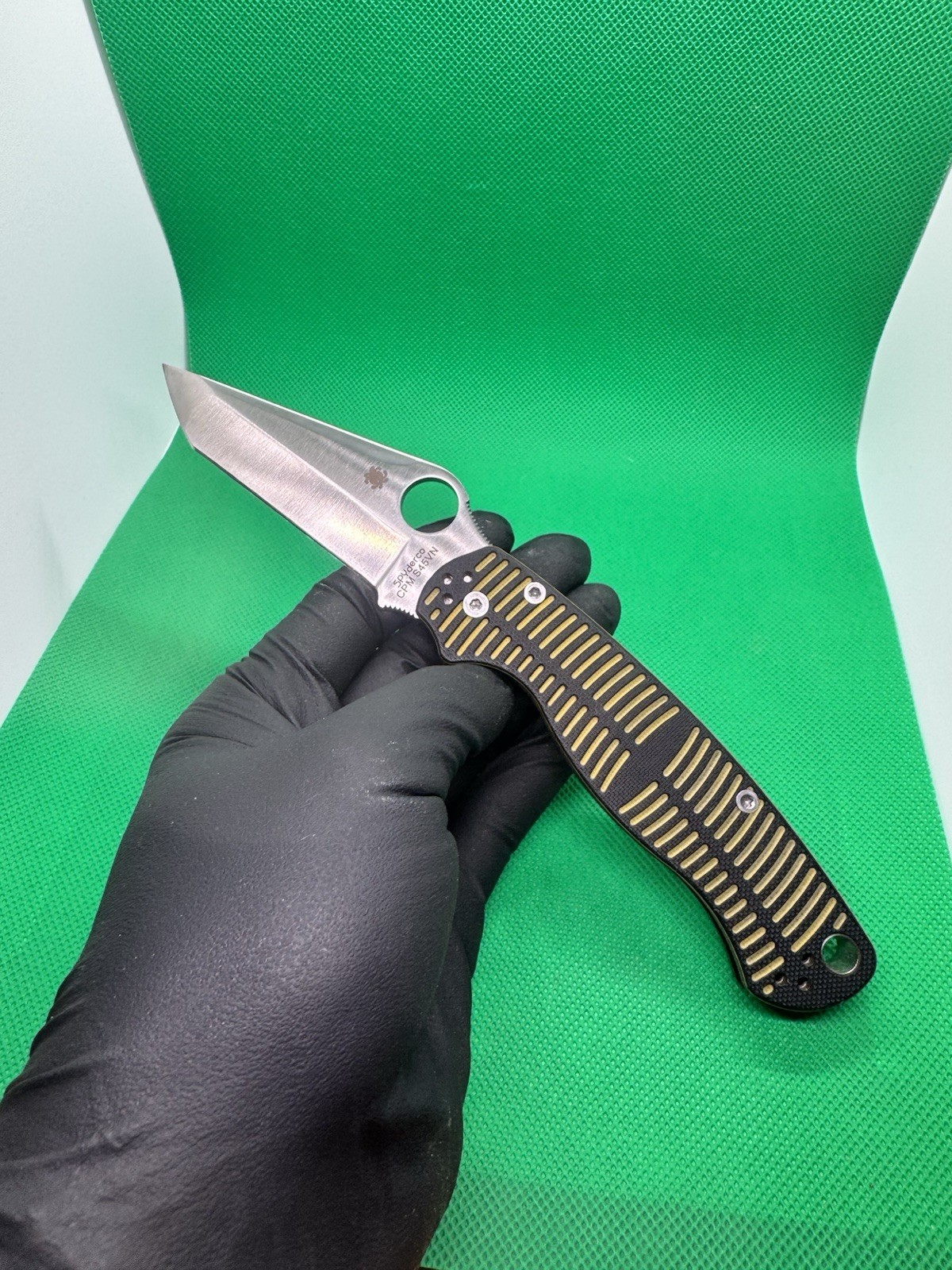Spyderco Paramilitary 2 MagnaCut Salt Knife Yellow/Black G-10 (3.45\ Spyderco Paramilitary 2 MagnaCut Salt Knife Yellow/Black G-10 (3.45\