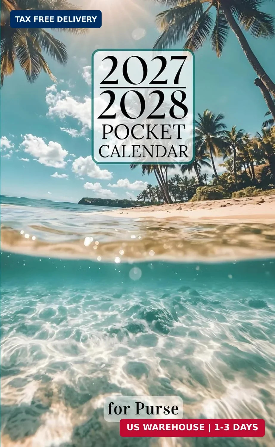 Pocket Calendar 2027-2028 for Purse: Small 2-Year Monthly Planner from January 2