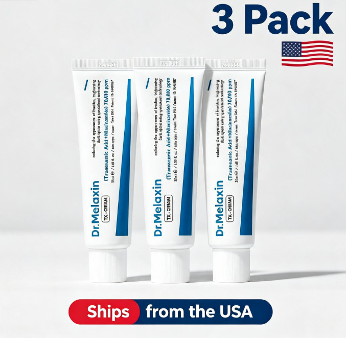 3x Dr.Melaxin TX Tranexamic Acid Cream 50ml Dark Spot Care Niacinamide K-Beauty