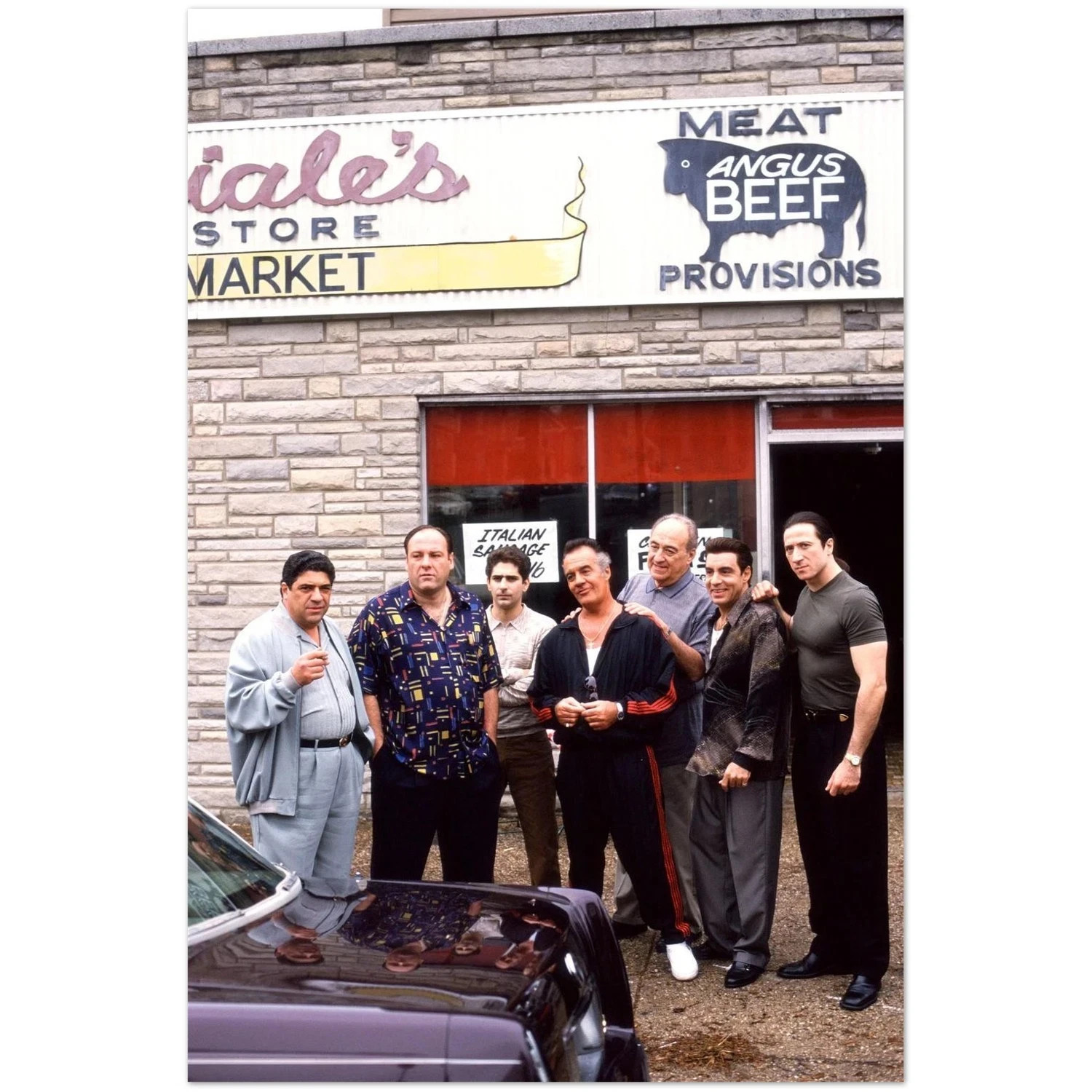 The Sopranos Satriale\'s Pork Store Family Crime TV Series Poster
