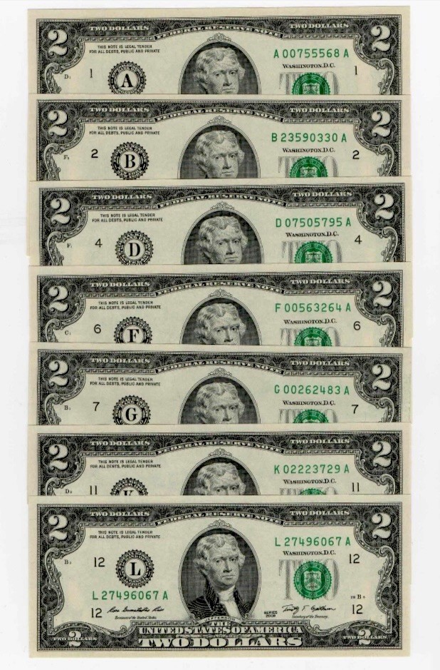 💰 Rare Beautiful Set 2009 $2 ***Two Dollar Bill *** COMPLETE SET Uncirculated💰 💰 Rare Beautiful Set 2009 $2 ***Two Dollar Bill *** COMPLETE SET Uncirculated💰