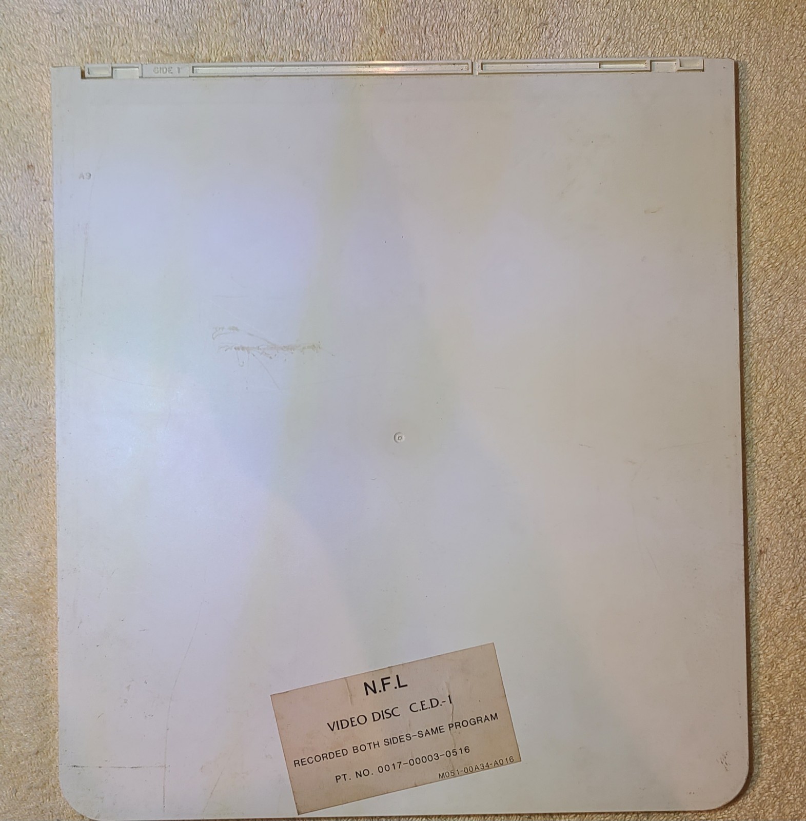 Bally Midway N.F.L. Football C.E.D.-1 Video Disc For Arcade Game