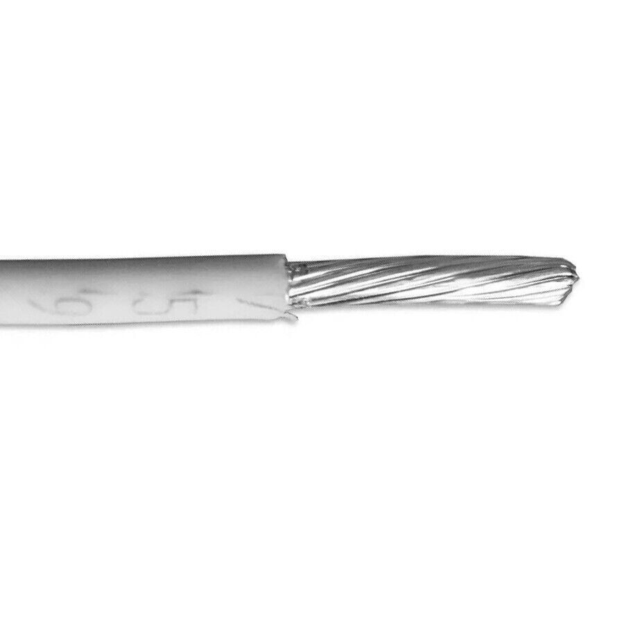 250\' M22759/11-24-9 24 AWG 19 Strand High Temperature Wire 200°C White 600V