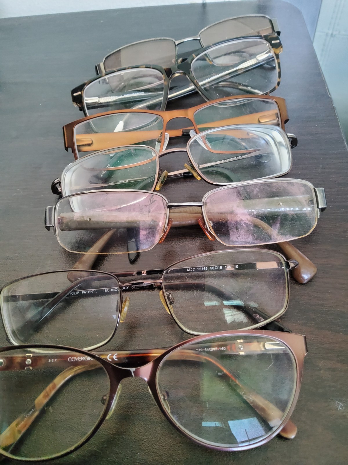 Eyeglasses Lot Just Frames Lot Of 7 Different Brands .used Eyeglasses Lot Just Frames Lot Of 7 Different Brands .used
