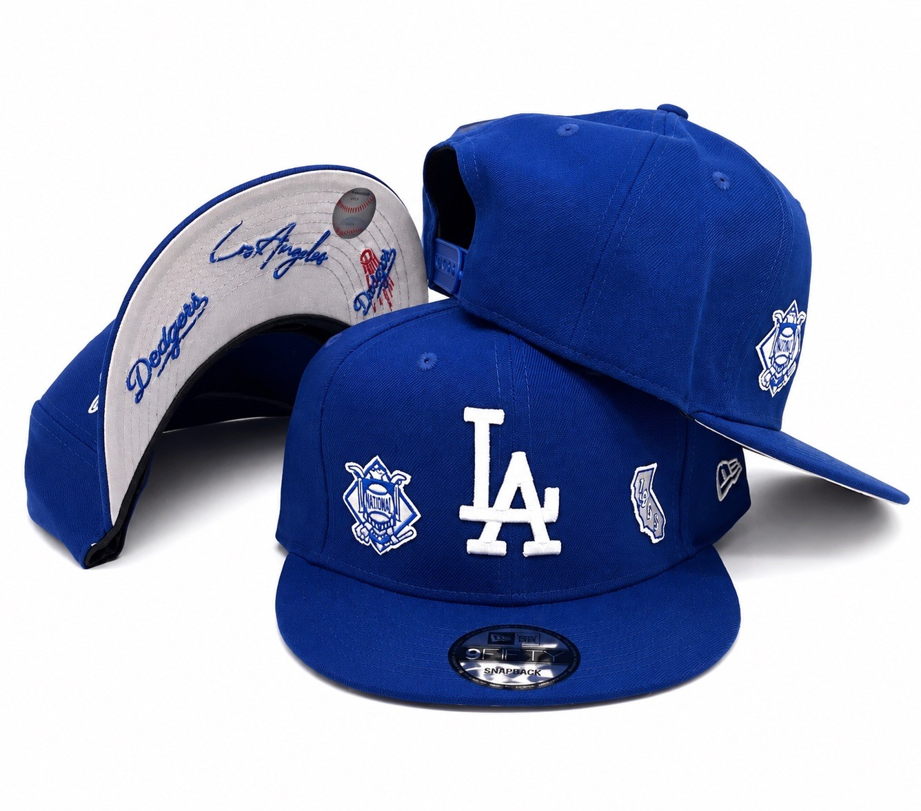 Los Angeles Dodgers 9FIFTY Cap - LA MLB New Era 950 Hat - Cali Blue Snapback Los Angeles Dodgers 9FIFTY Cap - LA MLB New Era 950 Hat - Cali Blue Snapback