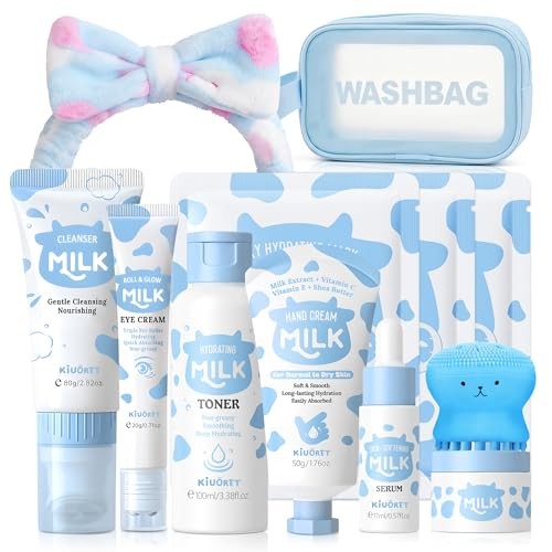 Milk Skincare Set for Kids Teens 12PCS