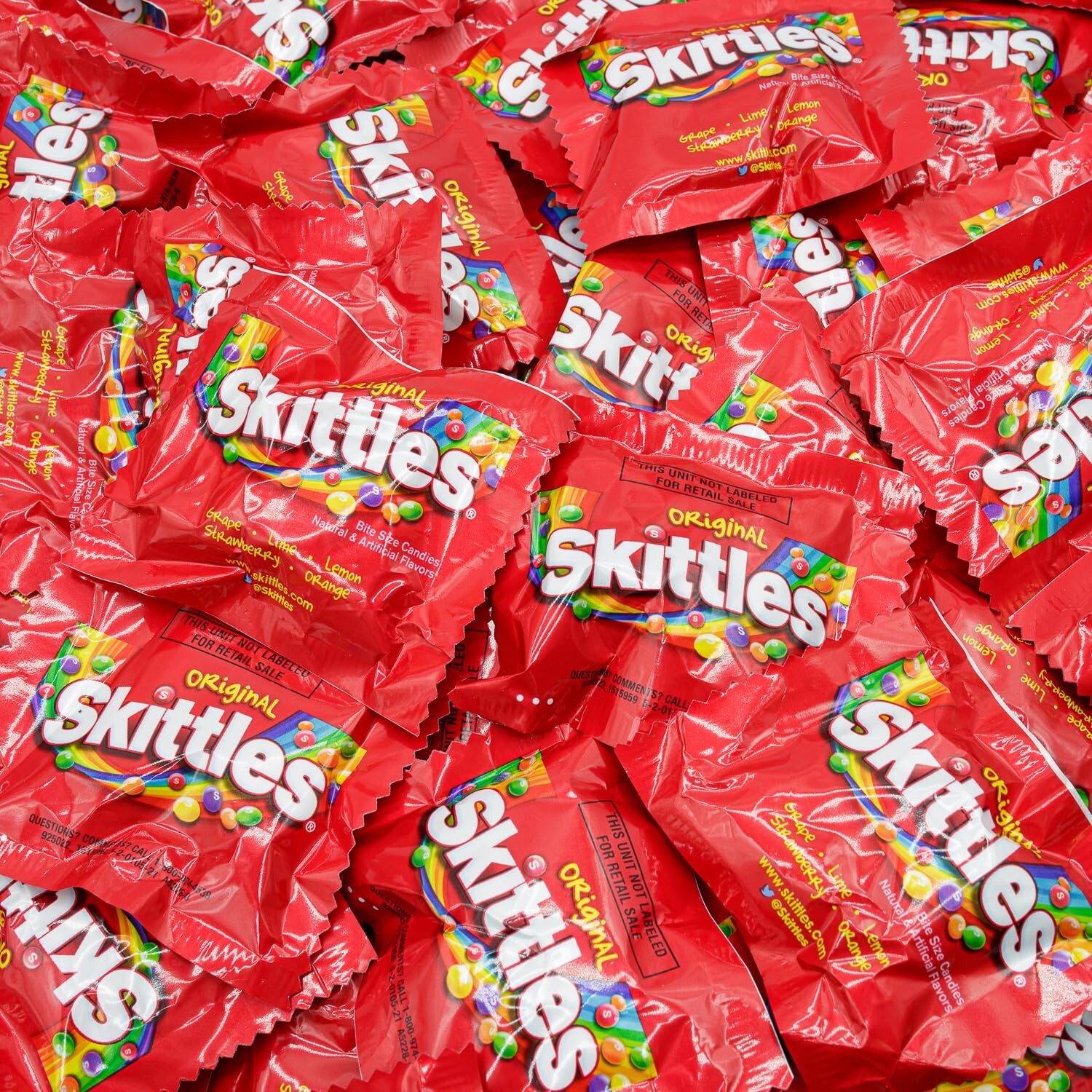 SKITTLES Original Fun Size, Individual Packs, 5 Flavors - Bulk Candy (4 Pounds) SKITTLES Original Fun Size, Individual Packs, 5 Flavors - Bulk Candy (4 Pounds)