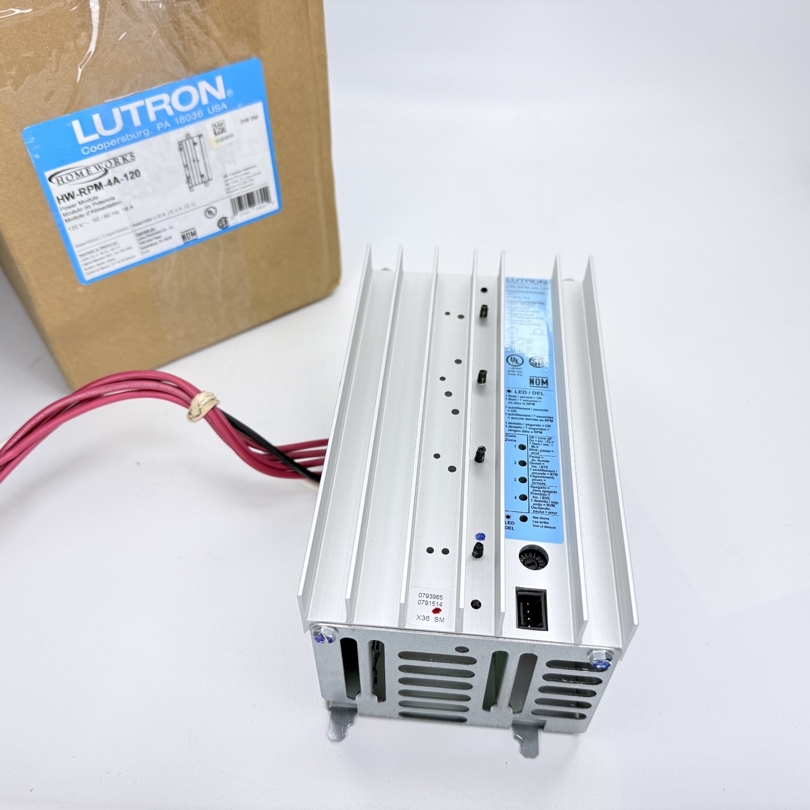 Lutron Homeworks Adaptive Phase Power Module HW-RPM-4A-120