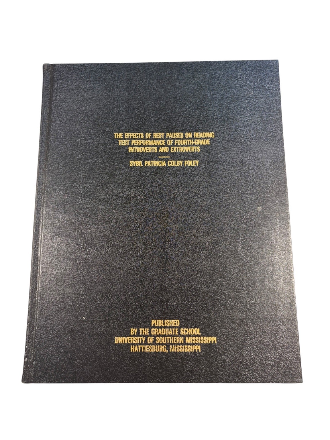 The Effects of Rest Pauses on Reading Test Performance Foley 1974 Dissertation The Effects of Rest Pauses on Reading Test Performance Foley 1974 Dissertation