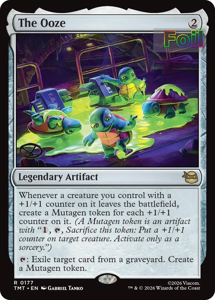 MTG TMT *FOIL* R The Ooze #177 NM MTG TMT *FOIL* R The Ooze #177 NM