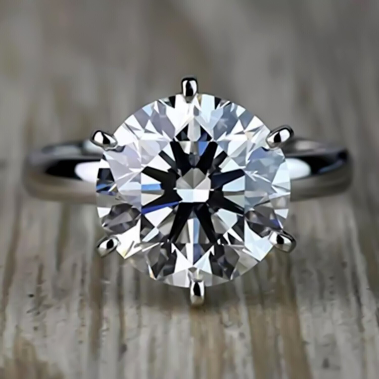 7.50 Ct White Diamond Ring in 925 Silver Elegant Jewelry for Mom\'s Gift