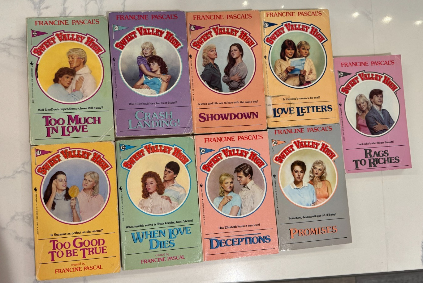 Lot of 9 Vintage Sweet Valley High Books | Francine Pascal 80s 90s YA Retro Lot of 9 Vintage Sweet Valley High Books | Francine Pascal 80s 90s YA Retro