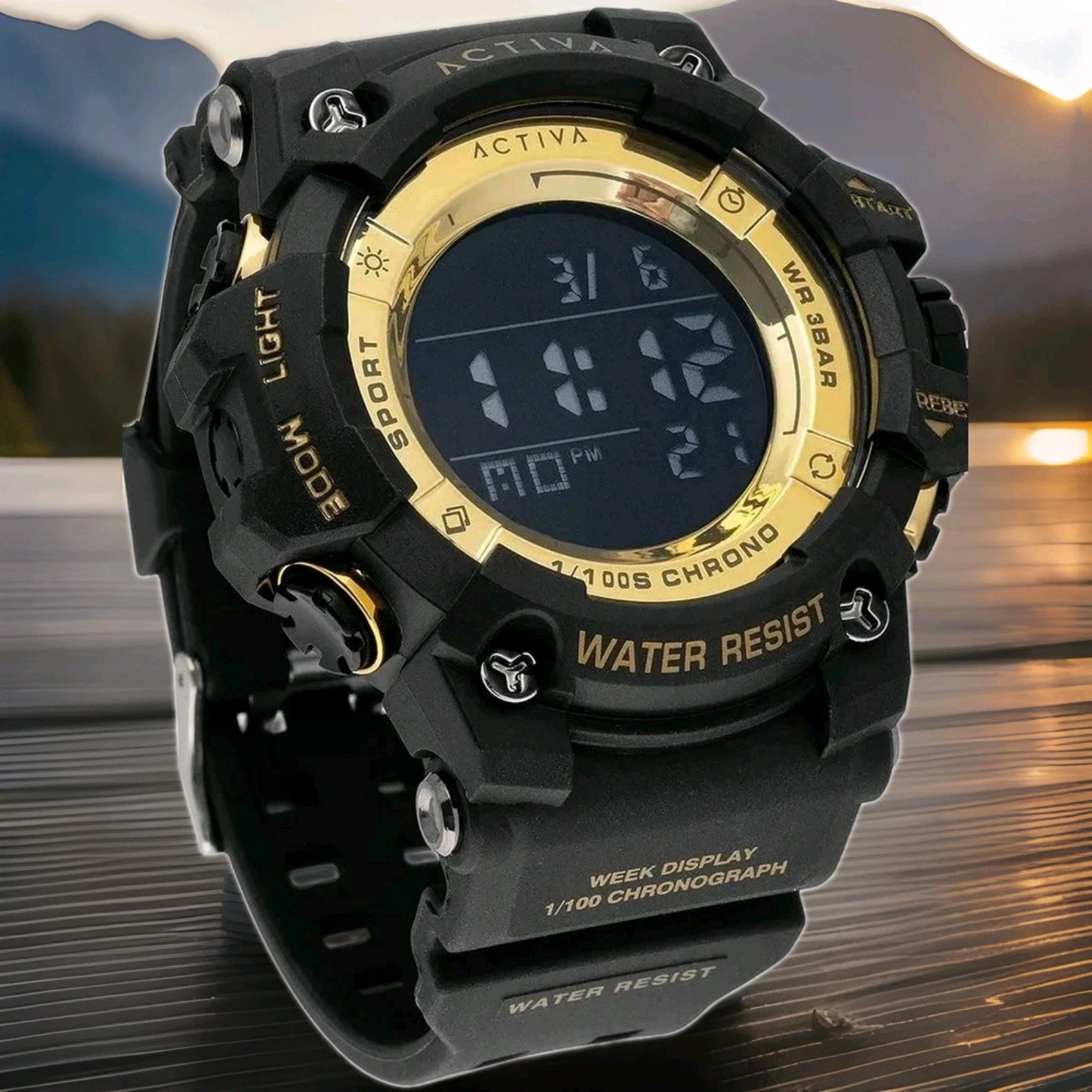 Activa Sync X Invicta Watch. Gold/Black. ACW8046-003