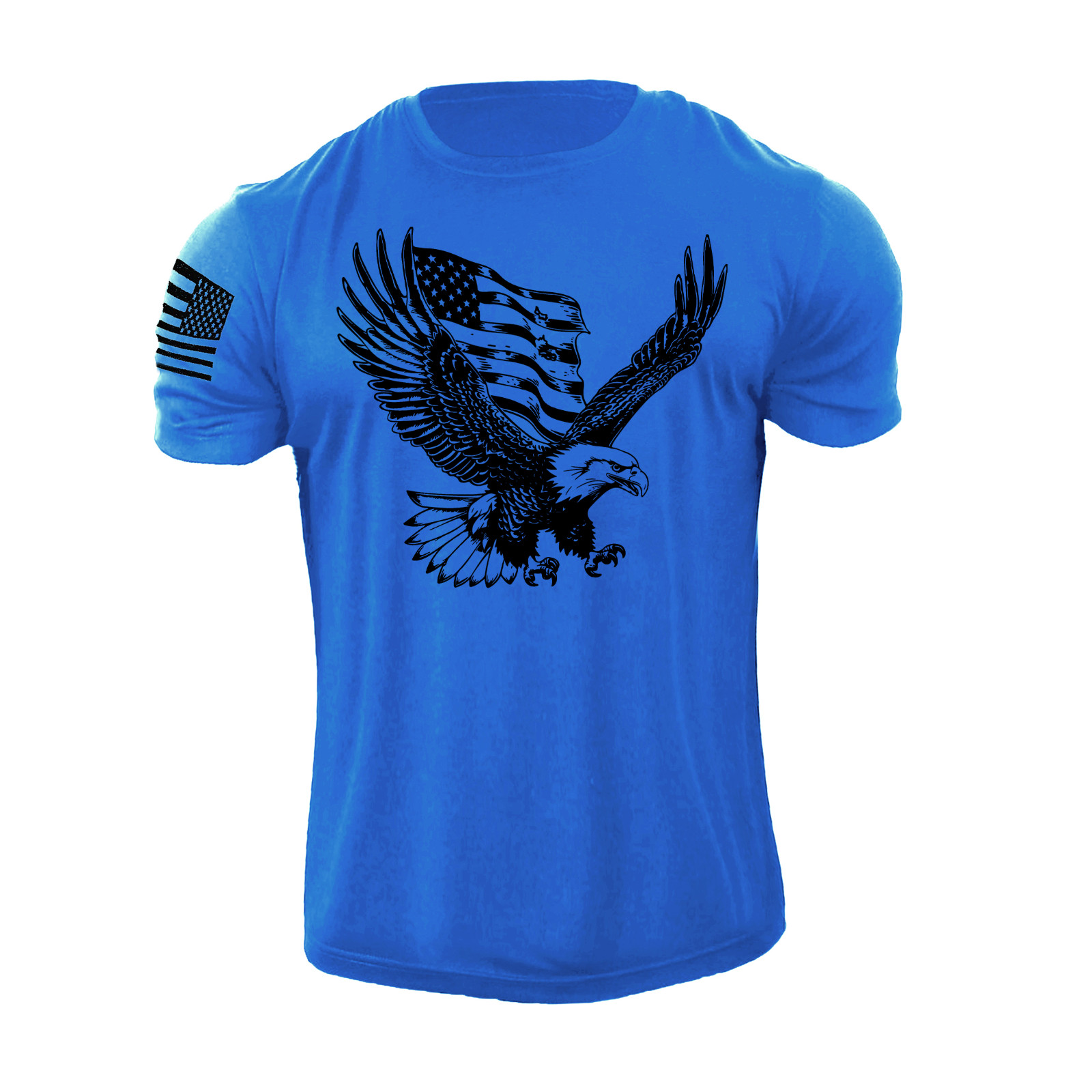 New Men's Distressed USA Eagle Flag T-Shirt Patriotic American Graphic Tee New Men's Distressed USA Eagle Flag T-Shirt Patriotic American Graphic Tee