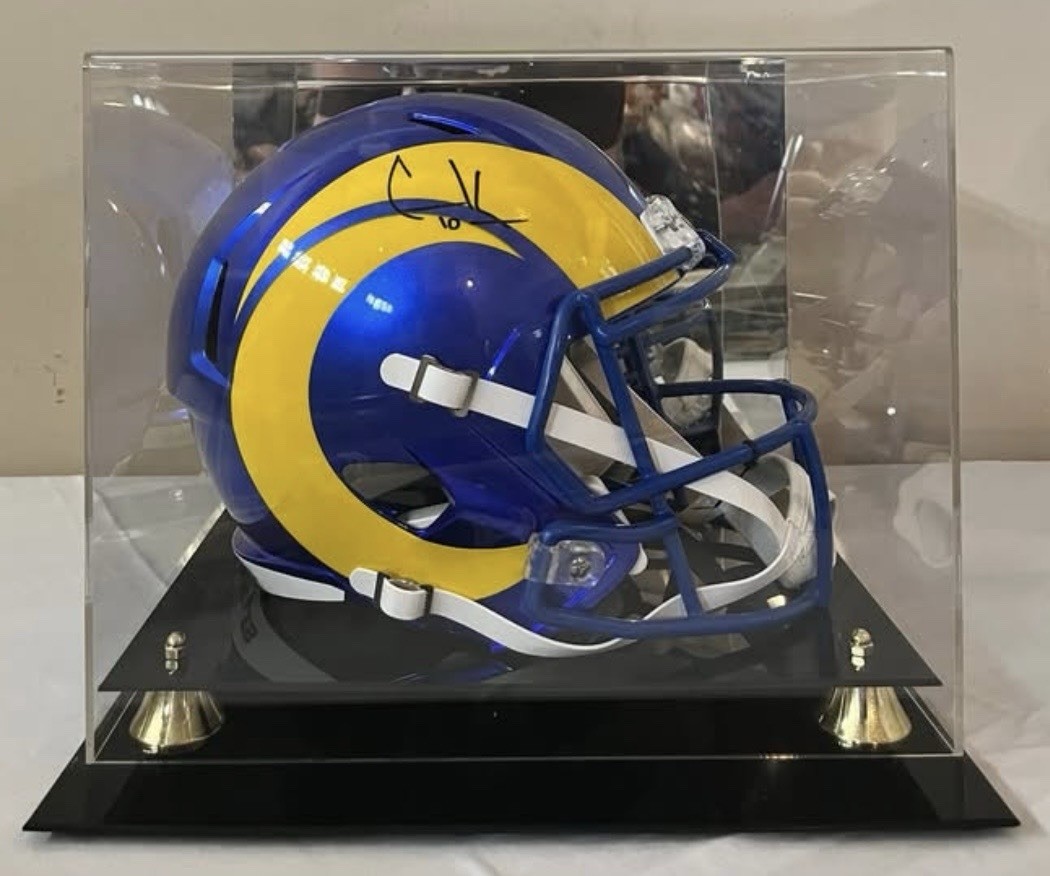 Cooper Kupp Signed Los Angeles Rams Super Bowl LVI Champions Rep Helmet Fanatics Cooper Kupp Signed Los Angeles Rams Super Bowl LVI Champions Rep Helmet Fanatics