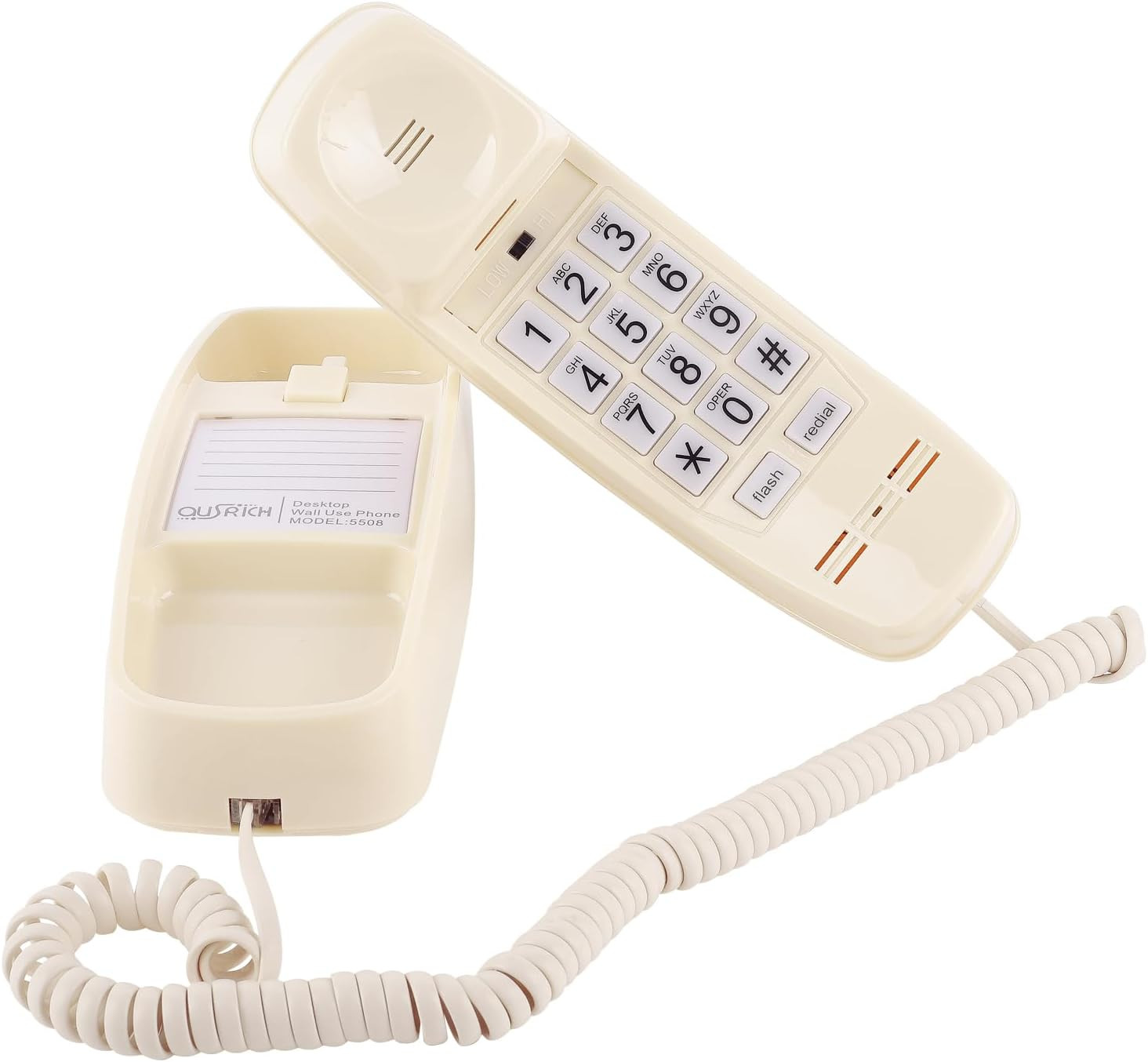 Corded Landline Phones with 110Db Loud Ringer & Flashing Visual Alert, Vintage P