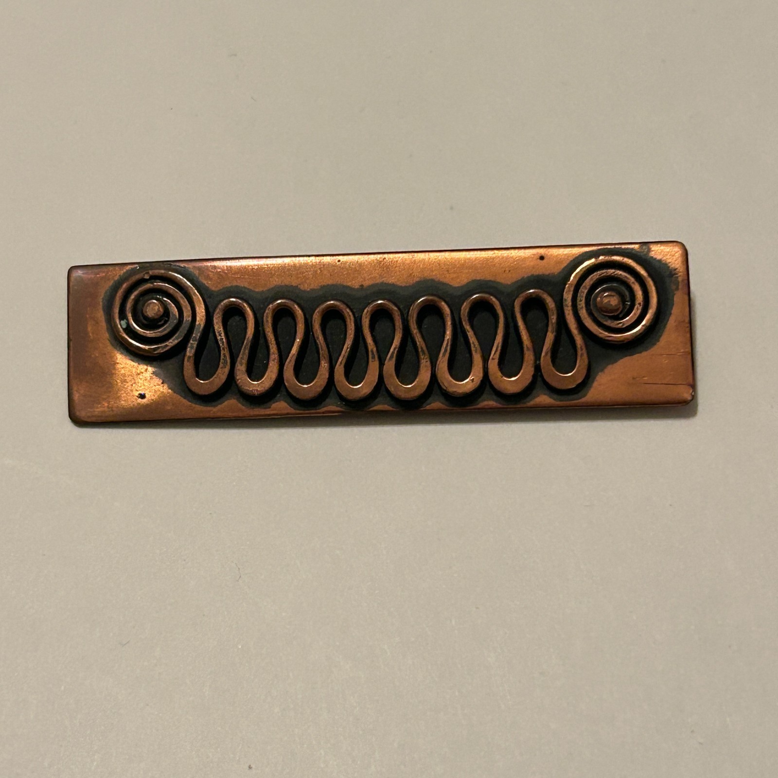 Rare Winifred Mason Chenet D\' Haiti Copper Brooch African American Artist Voodoo Rare Winifred Mason Chenet D\' Haiti Copper Brooch African American Artist Voodoo