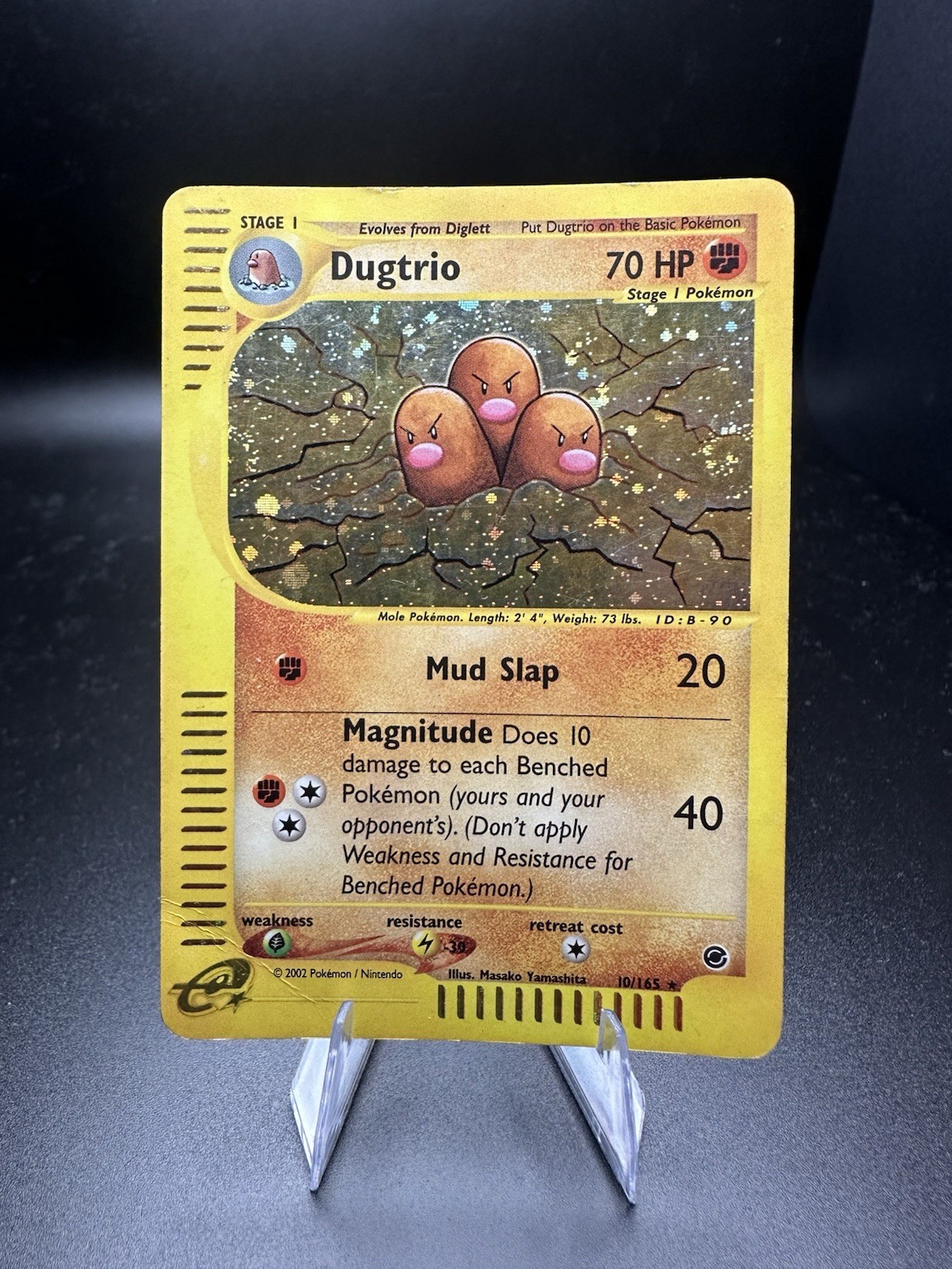Dugtrio 10/165 Holo Rare Expedition Base Set Pokemon 2002 Dugtrio 10/165 Holo Rare Expedition Base Set Pokemon 2002