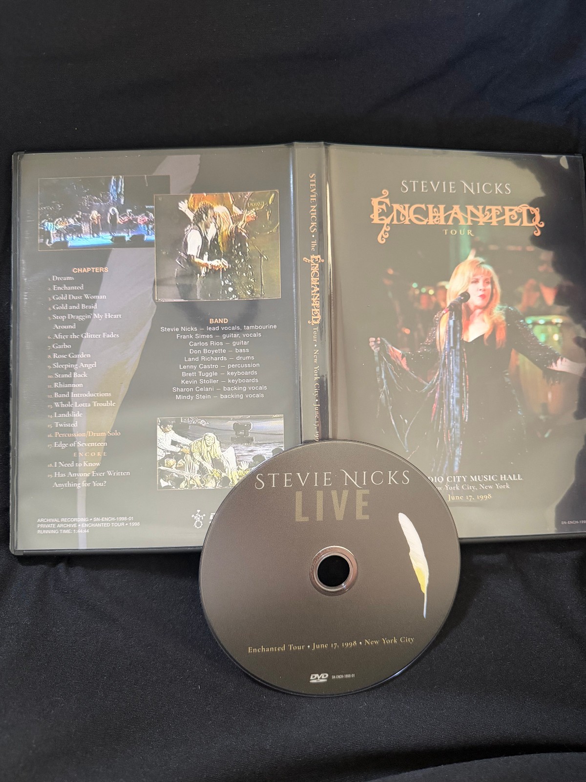 Stevie Nicks Enchanted Tour DVD Radio City Music Hall New York 1998 Sealed Stevie Nicks Enchanted Tour DVD Radio City Music Hall New York 1998 Sealed