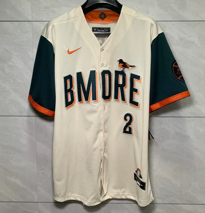 Gunnar Henderson #2 Orioles BMORE City Connect Stitched Jersey Men\'s 3XL Gunnar Henderson #2 Orioles BMORE City Connect Stitched Jersey Men\'s 3XL