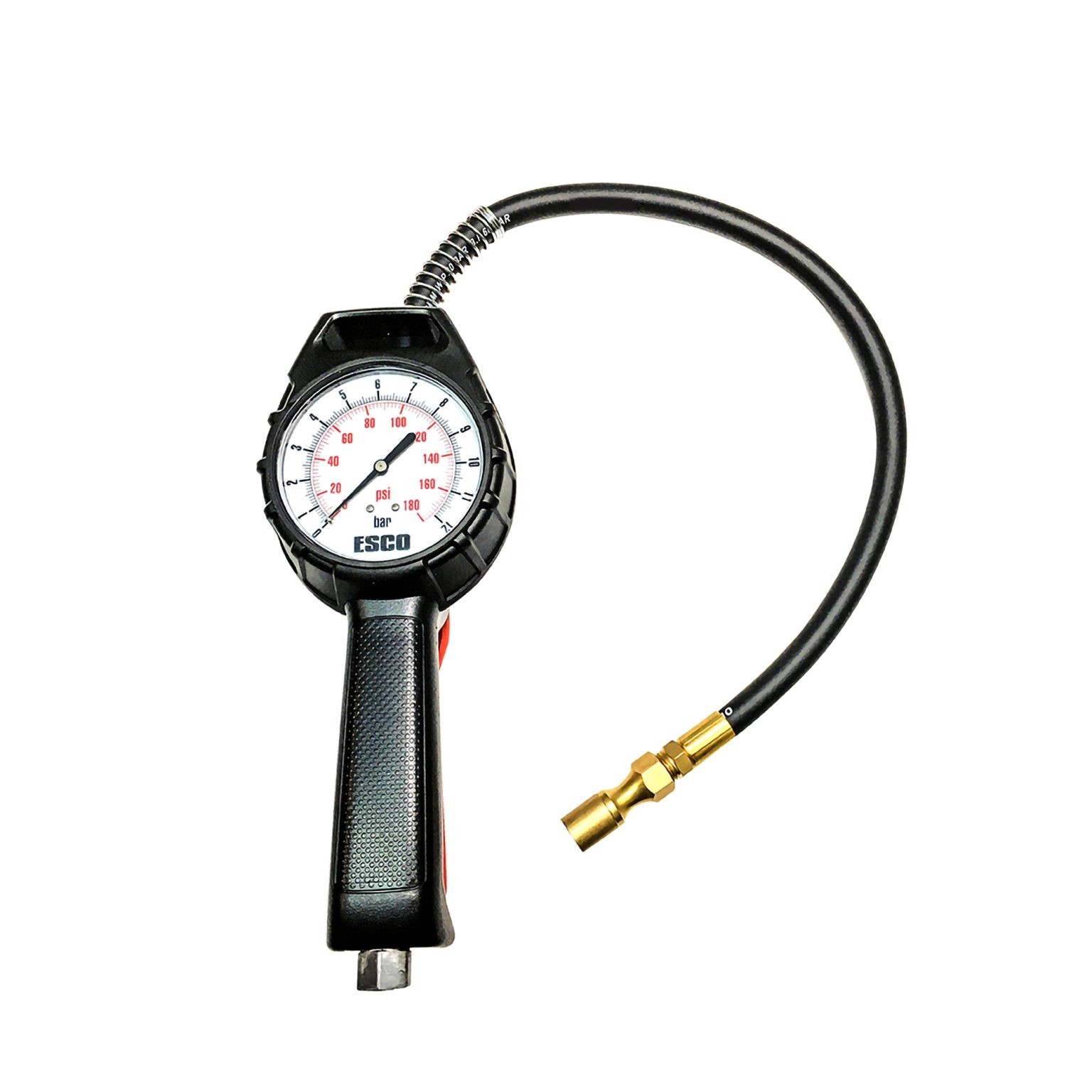 NEW~ Esco Pro Series Large Display Dial Tire Inflator Gauge w/ Locking Chuck HD