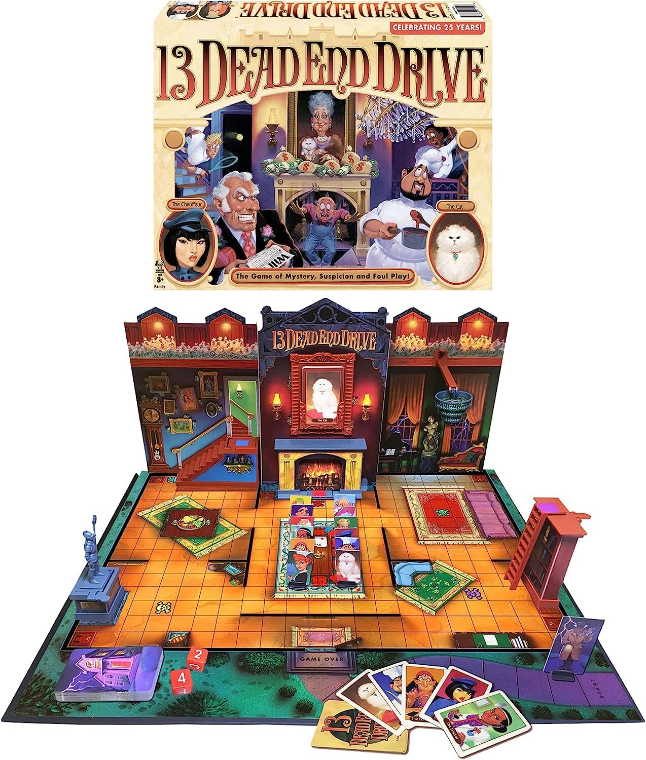13 Dead End Drive Board Game Milton Bradley -Family Game Night Kids & Adults 13 Dead End Drive Board Game Milton Bradley -Family Game Night Kids & Adults