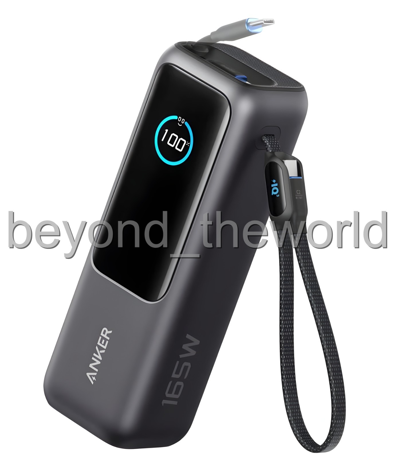 Anker Laptop Power Bank (25,000 mAh, 165W, Built-In and Retractable Cables)