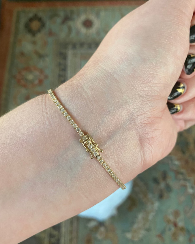 4.25Ct Natural Diamond Birthday Gift Tennis Bracelet 18K Yellow Gold Size 7.25'' 4.25Ct Natural Diamond Birthday Gift Tennis Bracelet 18K Yellow Gold Size 7.25''
