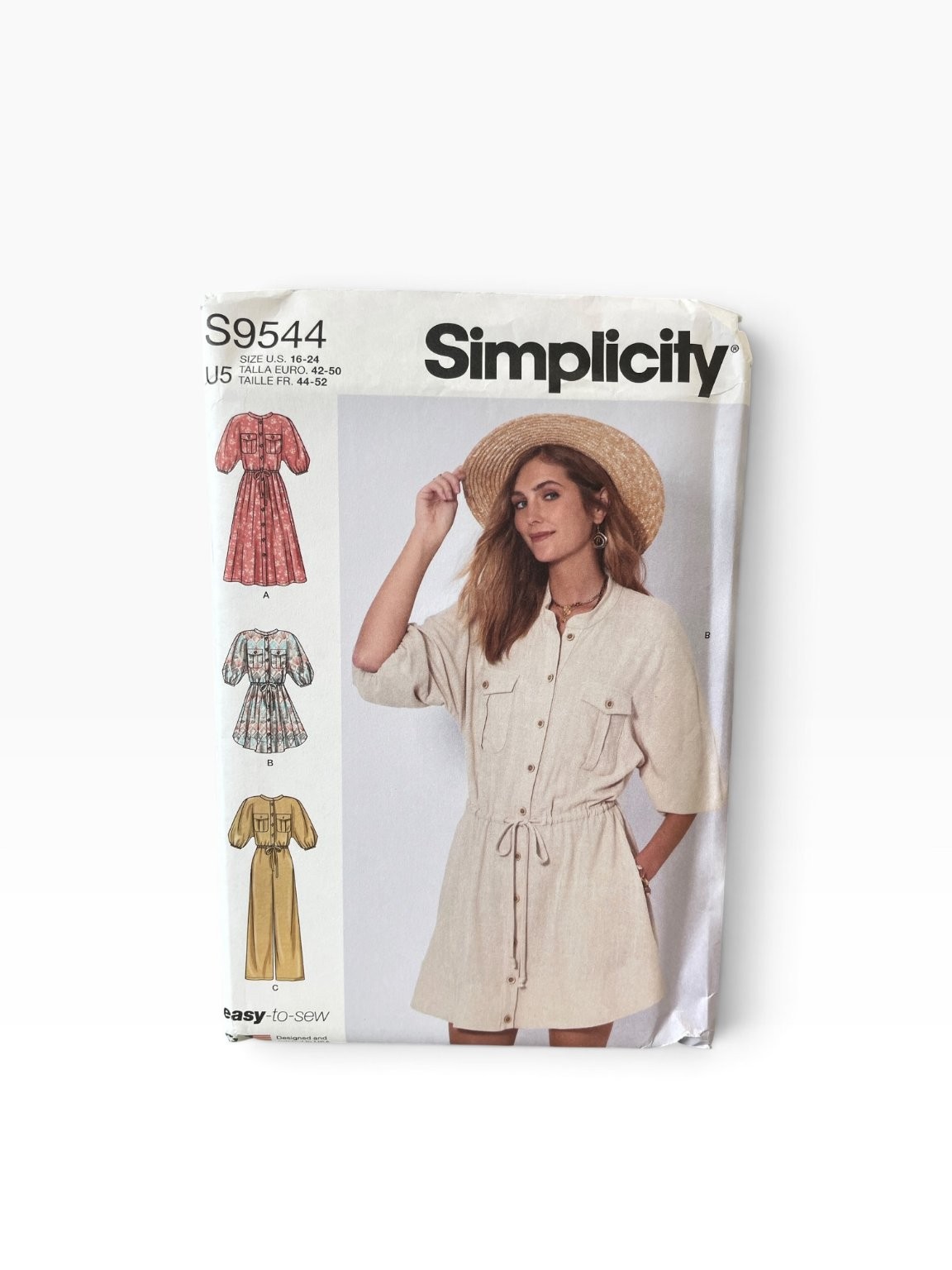 Simplicity S9544 Sewing Pattern Women 16-24 Multi Dress Jumpsuit Easy Uncut