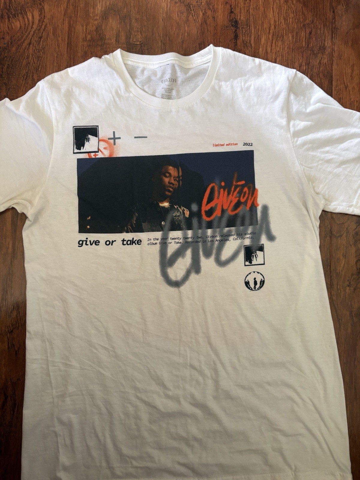 Giveon Limited Edition 2022 Promotional Graphic Tee Giveon Limited Edition 2022 Promotional Graphic Tee
